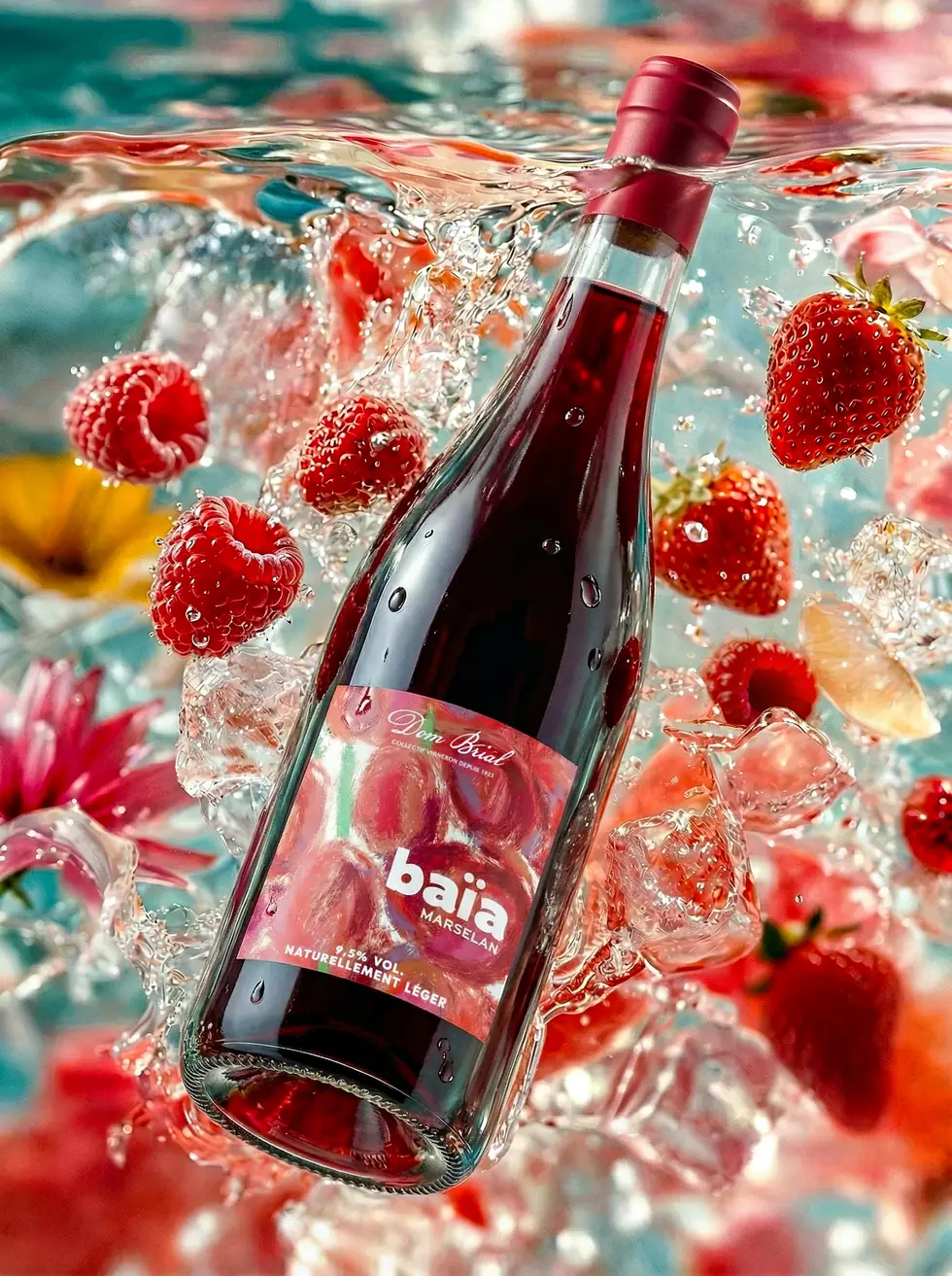 Baia Rouge summer product visual by Dito